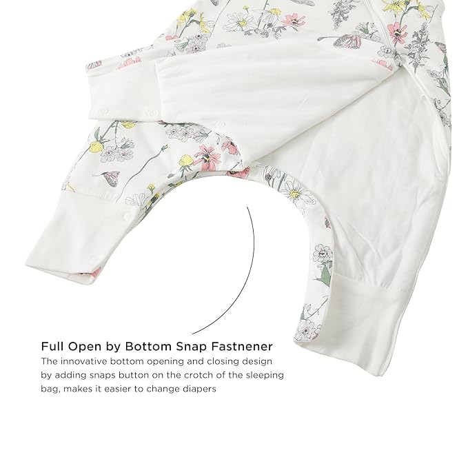 Duomiaomiao 1.5 TOG Toddler Sleep Sack 6-12 Months 100% Cotton Four Season Side - Image 4