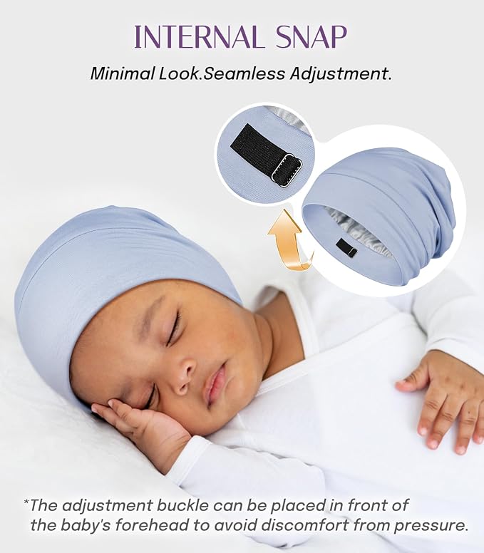 OLESILK Silk Baby Bonnet for 0-6 Months - Image 6