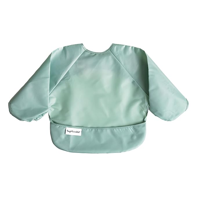 Tiny Twinkle Long Sleeve Bib for Babies & Toddlers – 2 Pack Waterproof Smock - Image 4