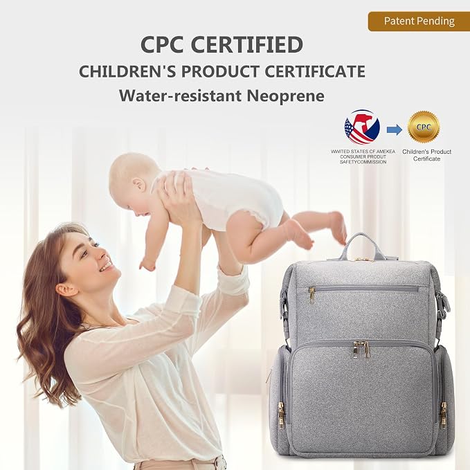 CEI-CEI Neoprene Diaper Bag Backpack - Image 8