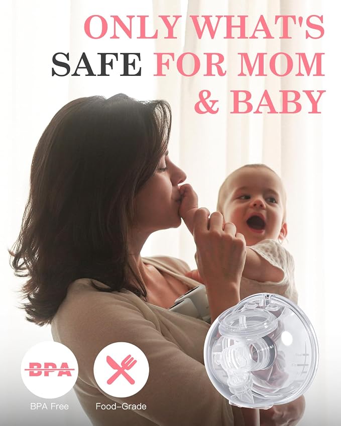 Wearable Breast Pump S12, Hands Free Wearable Breastfeeding Pump - Image 5