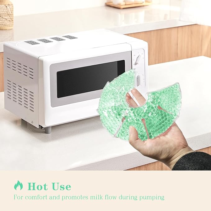 Hot/Cold Breast Gel Bead Ice Packs Breast Cooling/Heat Pads Relief - Image 6
