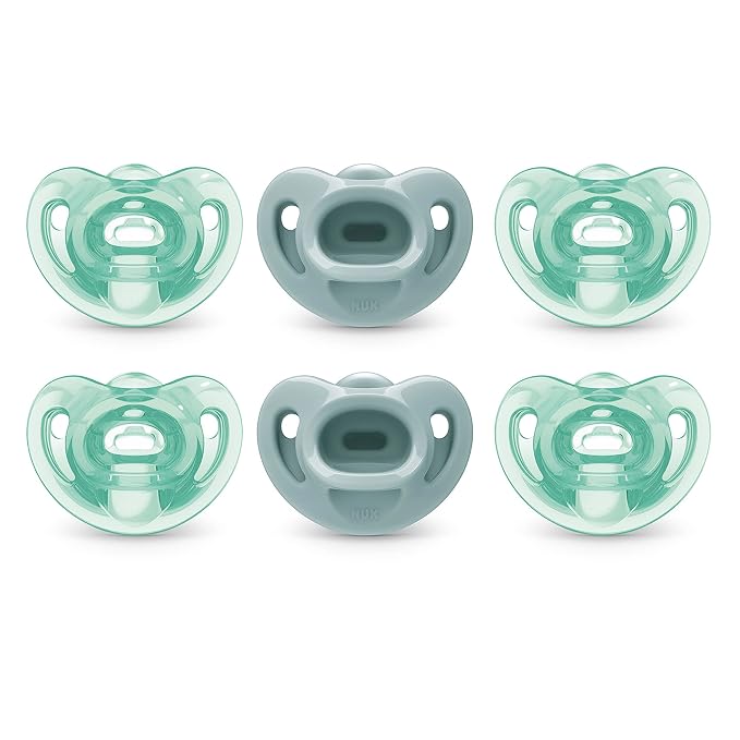 NUK Comfy Pacifiers, 0-6 Months, 6 Pack by NUK