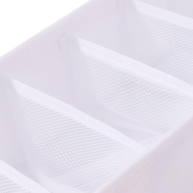 Qozary 6 Pack Sock Underwear Drawer Organizer Dividers, Collapsible Cabinet - Image 6