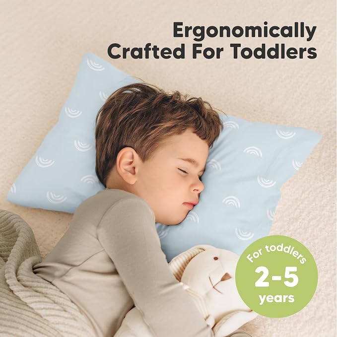 KeaBabies 2-Pack Toddler Pillow 13x18 - Image 2