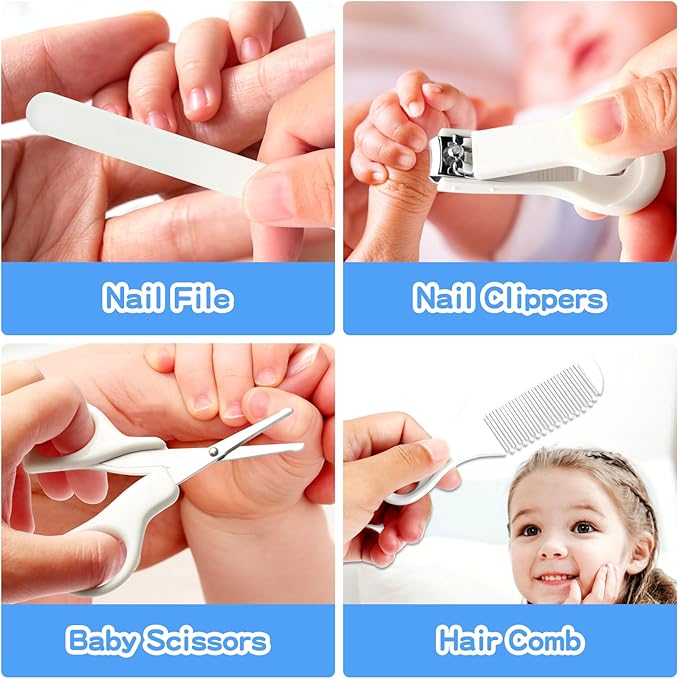 Baby Grooming Kit for Boys Girls Safety Newborn Nursery Essentials Grooming Set - Image 5