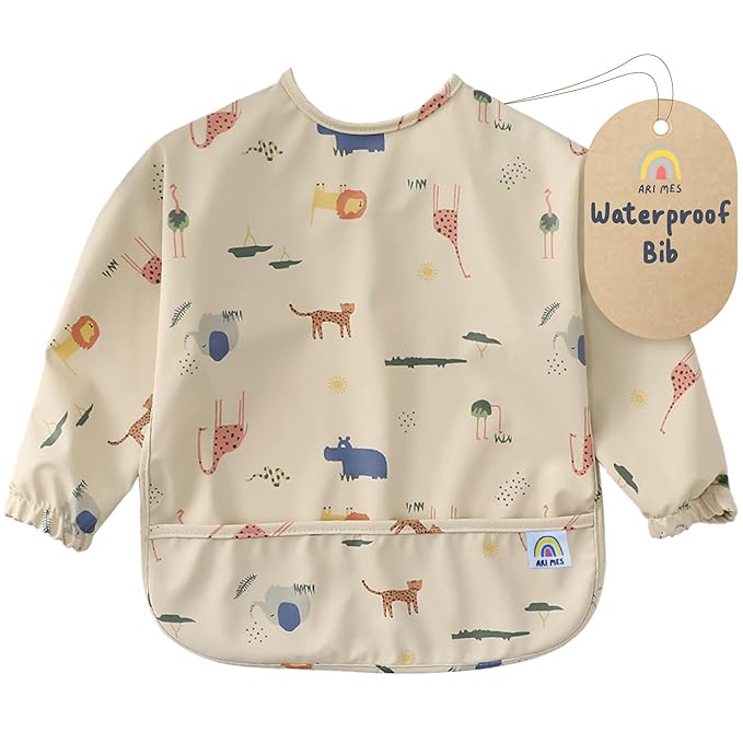 ARI MES Long Sleeves Waterproof Baby Bibs by ARIMES