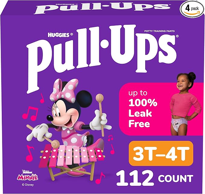 Pull-Ups Girls' Potty Training Pants, Size 3T-4T Training Underwear by Pull-Ups