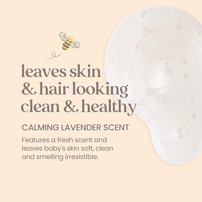 Burt's Bees Baby Shampoo & Wash, Calming Tear Free Baby Soap, 12 Fl Oz - Image 3