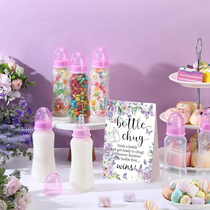 TrelaCo Cool Baby Shower Games Sets 12 Pcs Feeding Bottles - Image 6