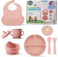 SiliFun 8-Piece Silicone Baby Feeding Set – Complete Infant Mealtime Kit by Unknown