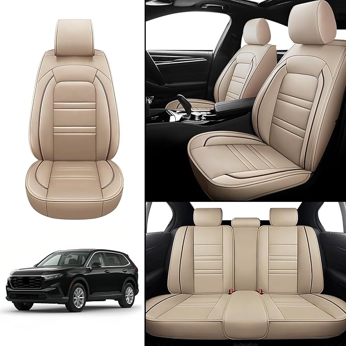 Seat Covers for Honda cr-v 2003-2025 | 5-Seats Leather Seat Covers - Image 2