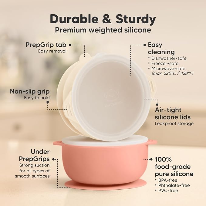 KeaBabies 2-Pack Baby Bowls - Image 2
