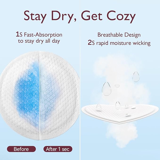 Momcozy Ultra-Thin Disposable Nursing Pads, Ultra-Absorbent and Breathable - Image 4