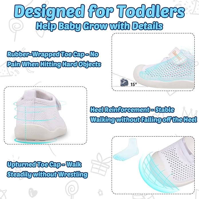 Baby Walking Shoes Toddler Girl Boy Soft Sole Breathable Cotton Canvas Shoes - Image 5