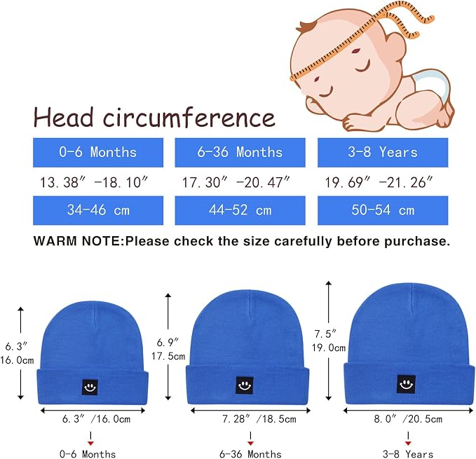 2Pack Baby Beanie Knit Toddler Hat - Image 6