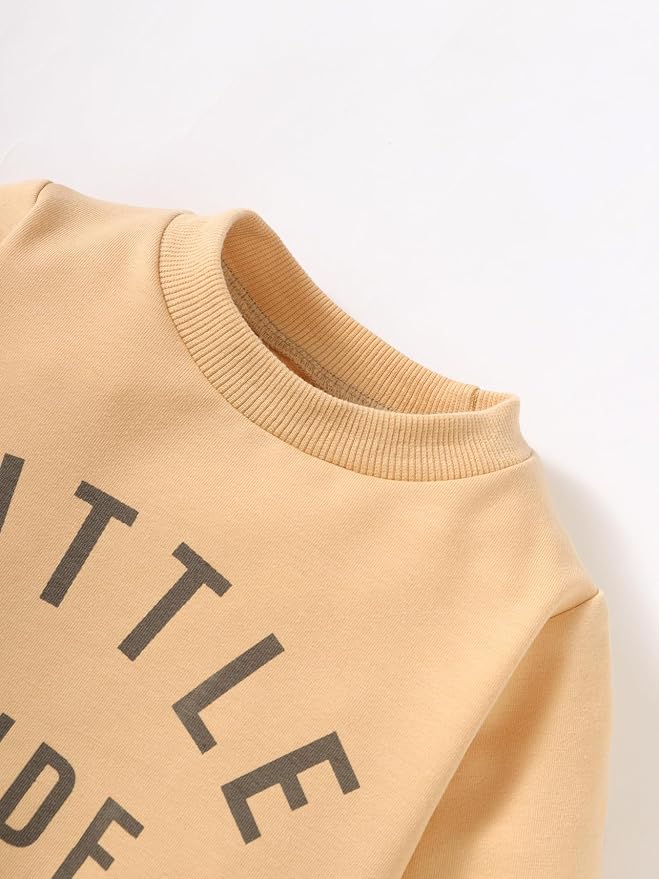 Toddler Baby Boy Fall Winter Clothes Crewneck Long Sleeve Sweatshirt Pullover - Image 4