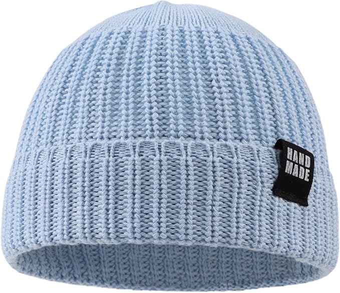 JANGANNSA Simple Knitted Baby Beanie Hip-Hop Boys Winter Hat Toddler Kids Bonnet - Image 2
