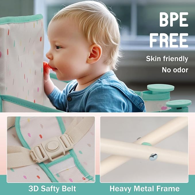 Tiny Marvels Portable 3-in-1 Baby Chair, Cozy Booster Seat, Baby Seat - Image 2