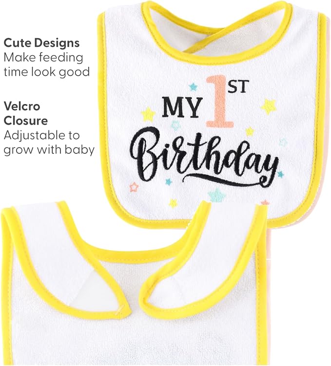 The Peanutshell Baby Boy or Girl Terry Bibs Set of 10-100% Cotton, Absorbent - Image 3