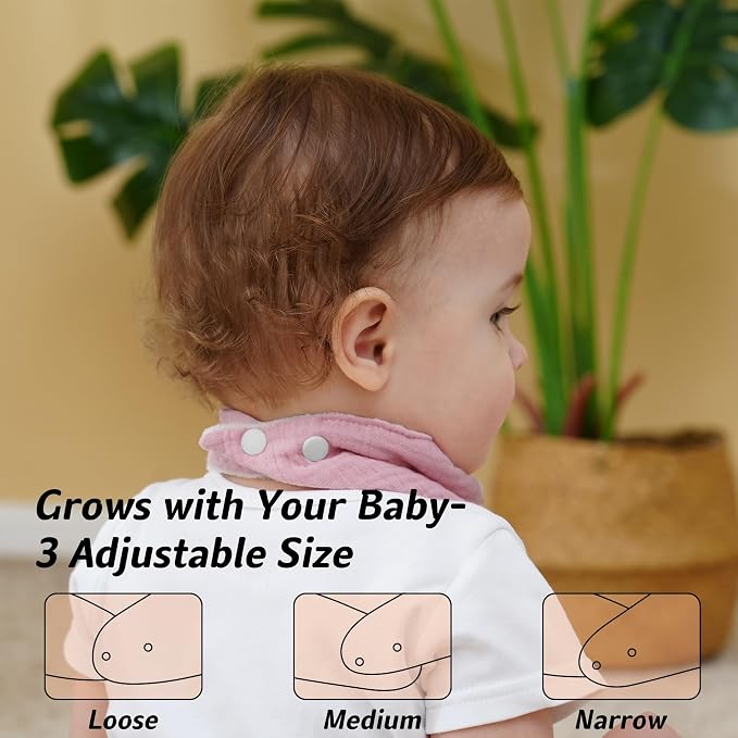 Muslin Baby Bibs Baby Drool Bandana Bibs - Image 4