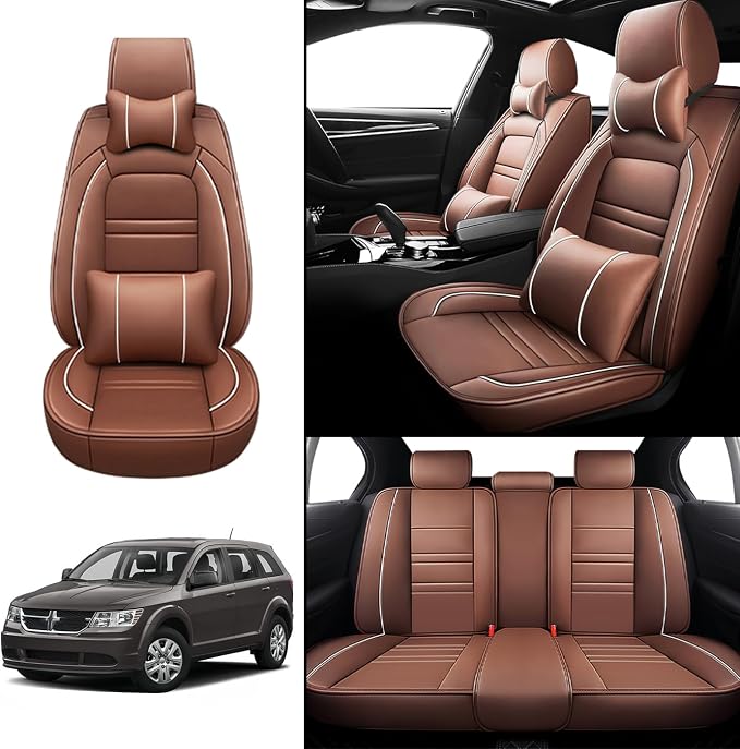 Car Seat Covers for Dodge Journey 2009-2020 | 5-Seats Seat Covers, Waterproof - Image 2