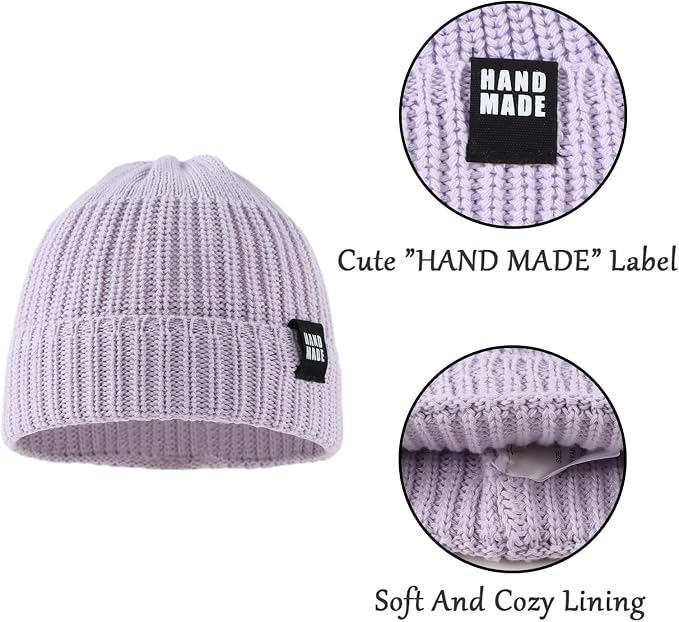 JANGANNSA Simple Knitted Baby Beanie Hip-Hop Boys Winter Hat Toddler Kids Bonnet - Image 4