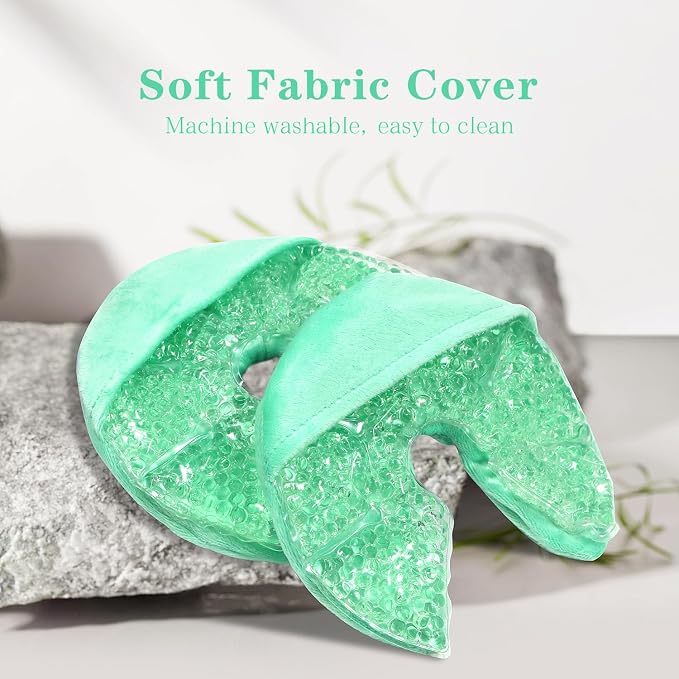 Hot/Cold Breast Gel Bead Ice Packs Breast Cooling/Heat Pads Relief - Image 2