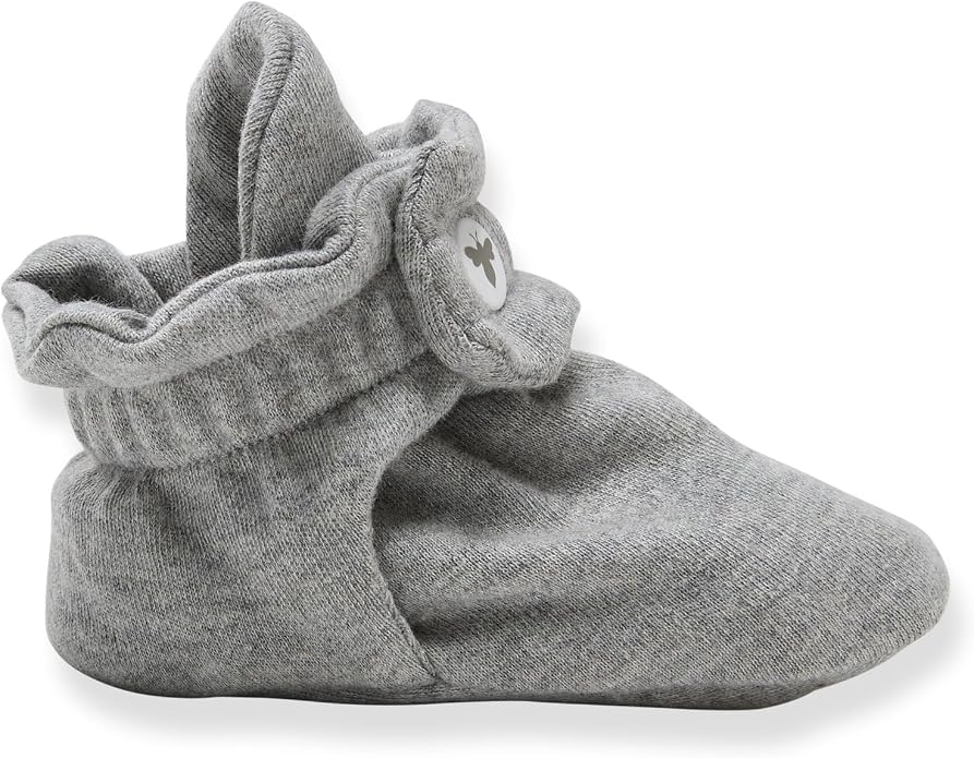 Burt's Bees Baby Unisex Booties Organic Cotton Newborn Essentials Shoes - Image 2