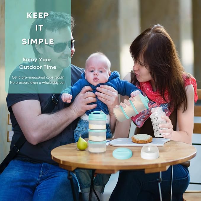 Termichy Stackable Formula Dispenser Portable Milk Powder Container, 2 Pack - Image 7