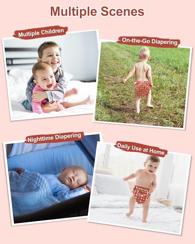 babygoal Reusable Charcoal Cloth Diapers - Image 6