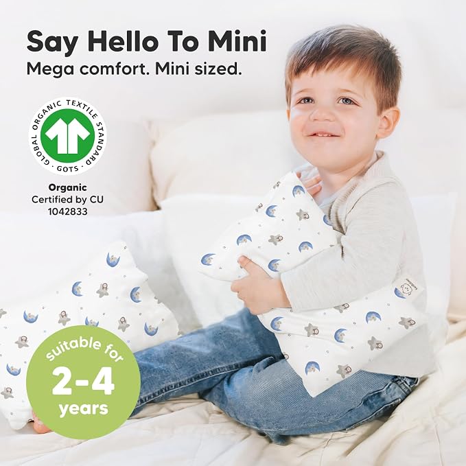 Mini Toddler Pillow with Pillowcase - Image 3