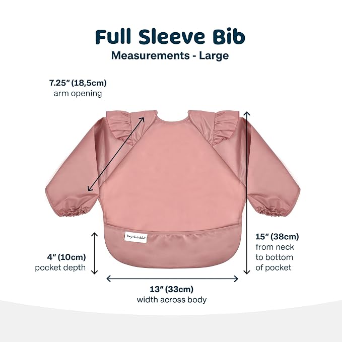 Tiny Twinkle Mess Proof Baby Bib, Waterproof Smock Baby Bib - Image 6