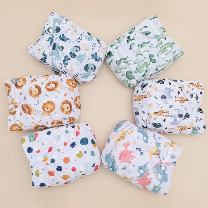 ALVABABY 6 Pack Cloth Diaper - Image 3