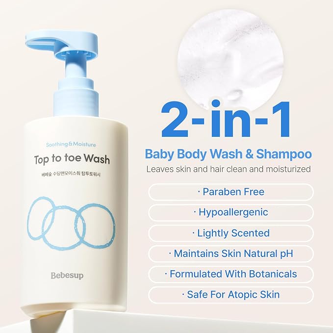 BEBESUP- Head to Toe Wash Baby Shampoo | Korean Skincare - Image 6