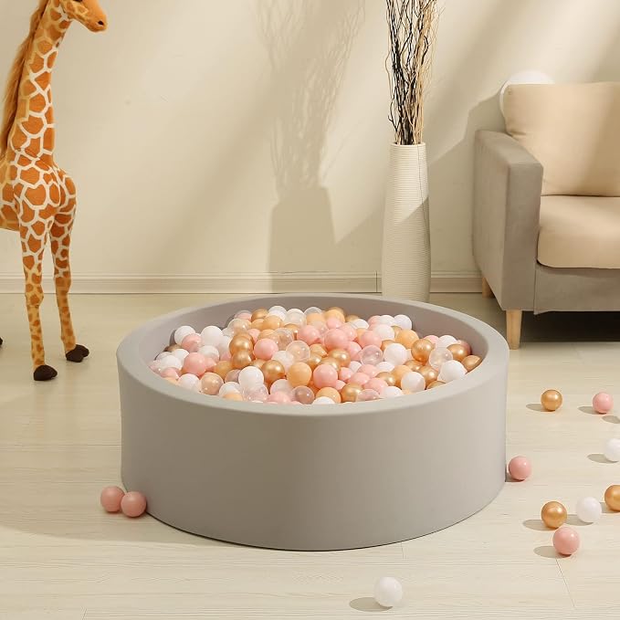 GOGOSO Ball Pits Balls for Toddlers Pack of 50 100 200 Plastics Shape Ball - Image 5