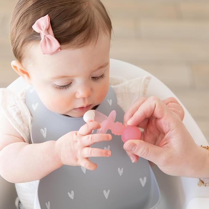 Bumkins Baby Utensils Set, Chewtensils Silicone Spoons - Image 2