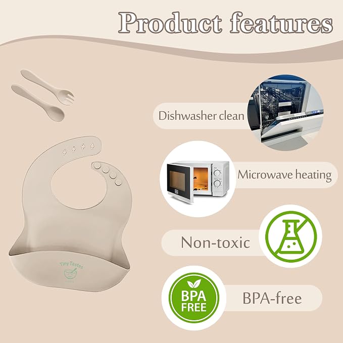 10-Piece Silicone Baby Feeding Set – BPA-Free, Spill-Proof Suction Plate - Image 8