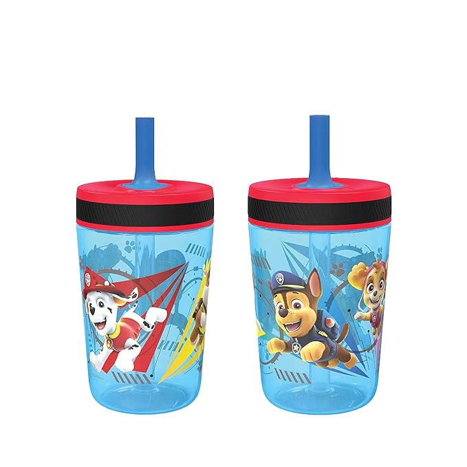 Zak Designs Kelso Tumbler 15 oz Set Toddlers Cups Leak-Proof Screw-On Lid by ZakDesigns