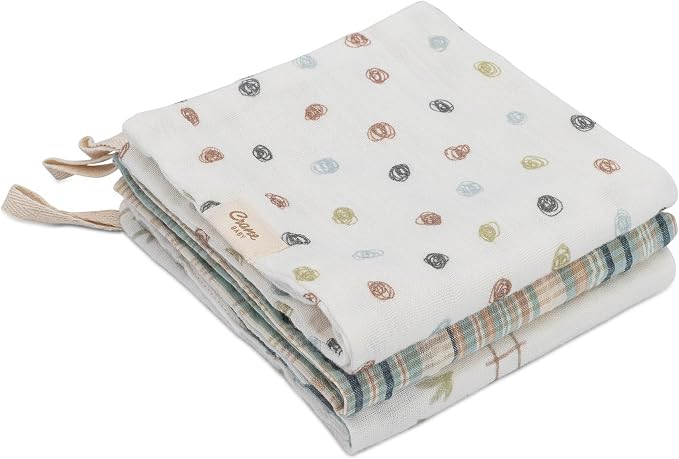 Crane Baby Hooded Towel & Washcloth Set, Charlie Farmhouse Tractor Hooded Baby - Image 8