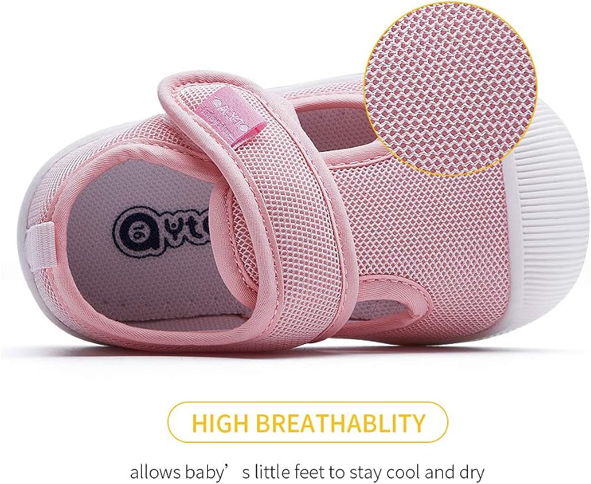 BMCiTYBM Baby Sneakers Girls Boys Lightweight Breathable Mesh First Walkers - Image 4