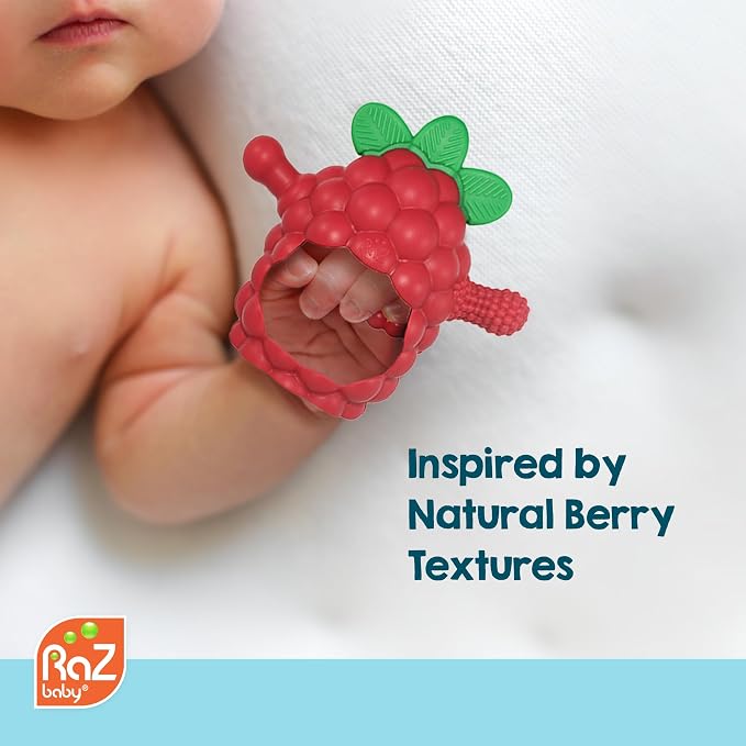 RaZbaby RaZberry Grip Silicone Teether Toy - Image 8