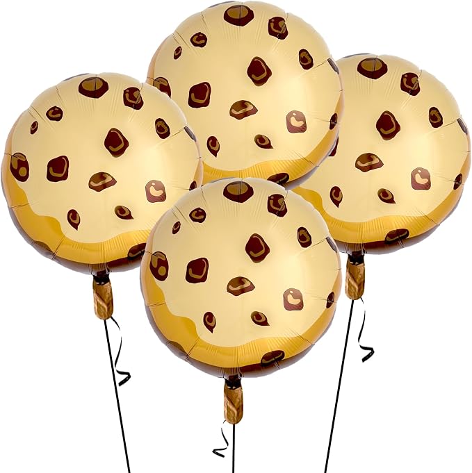 Chocolate Chip Cookie Balloons– Milk and Cookies Party Decorations by CONGRADS
