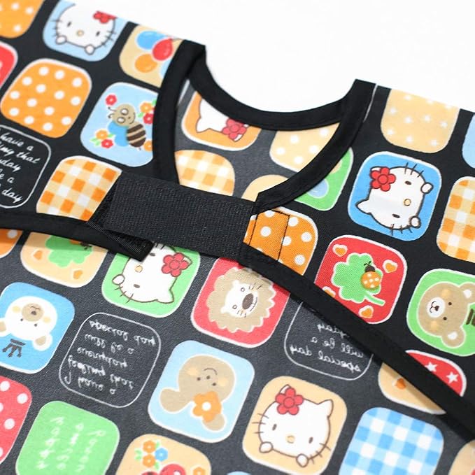 Short Sleeve Waterproof Bib for Toddlers – Feeding Apron for Mealtime, - Image 3
