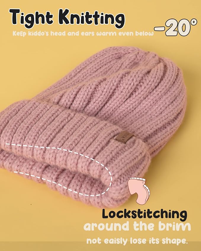 FURTALK Kids Winter Hat Toddler Knitted Beanie - Image 2