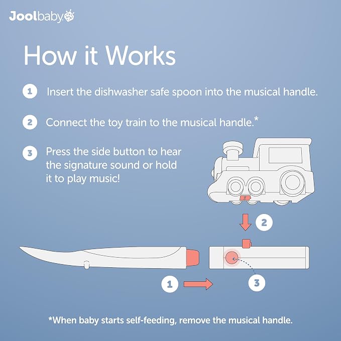 Jool Baby Musical Baby Spoons, 3 Spoons + Train - Image 7