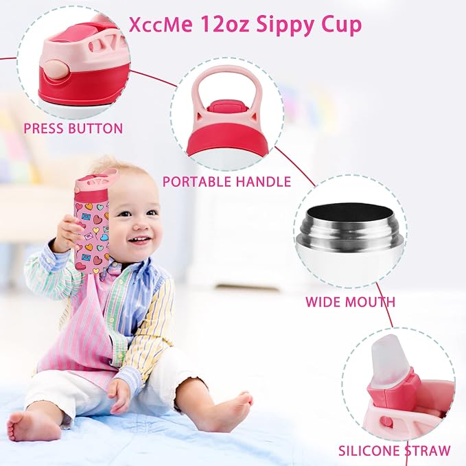 Kids Sublimation Tumbler, 12oz Sublimation Water Bottle Blanks, Straight - Image 6
