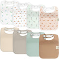 KeaBabies 8-Pack Organic Baby Bibs by KeaBabies