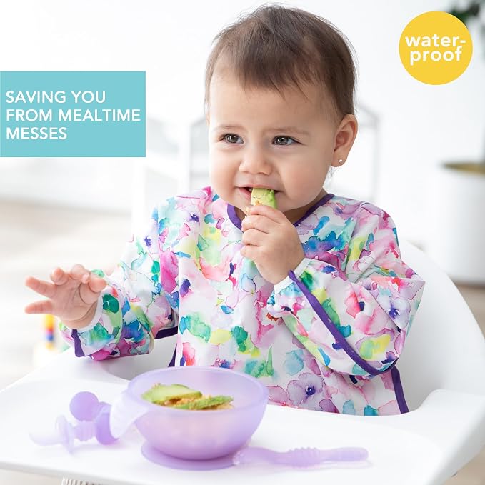 Bumkins Sleeved Bib for Girl or Boy, Baby and Toddler for 6-24 Mos, Essential - Image 2