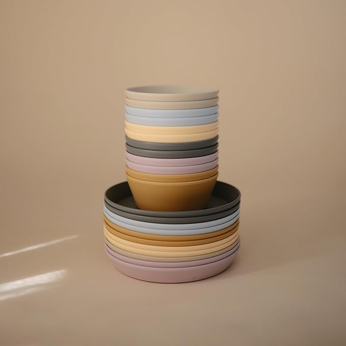 mushie Round Dinnerware Plates for Kids | Made in Denmark - Image 7
